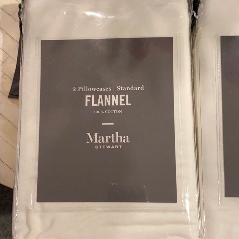 Martha Stewart flannel pillowcases